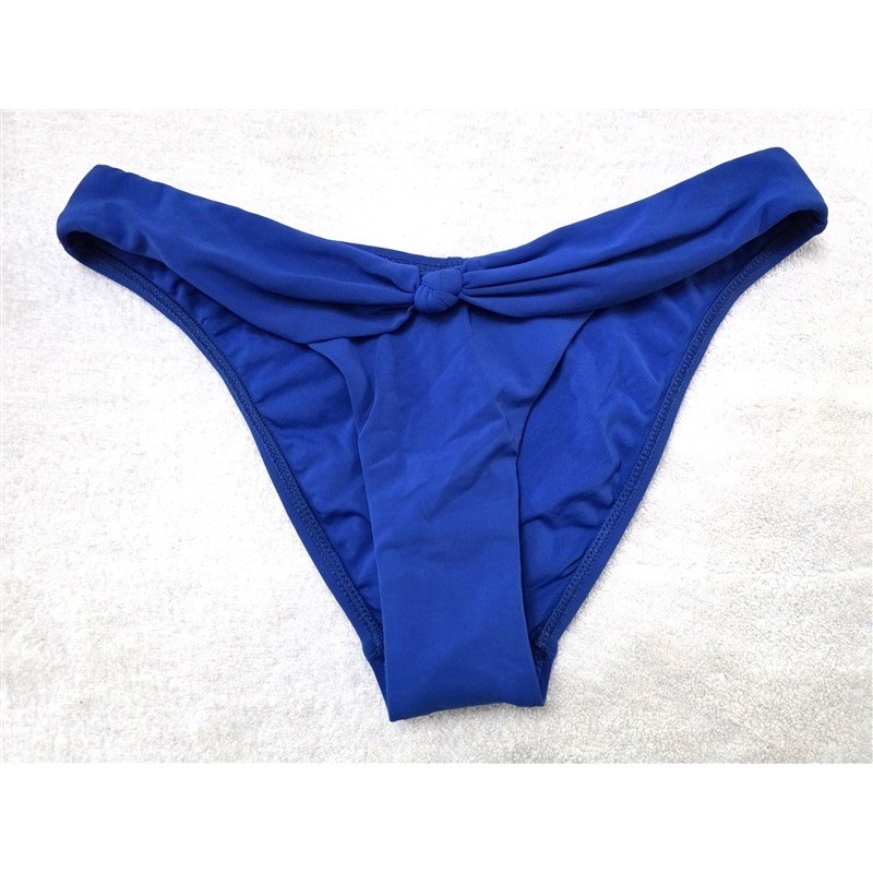 Nwt Robin Piccone S Cobalt Blue Knot Front Bikini Swim Bottoms 128548
